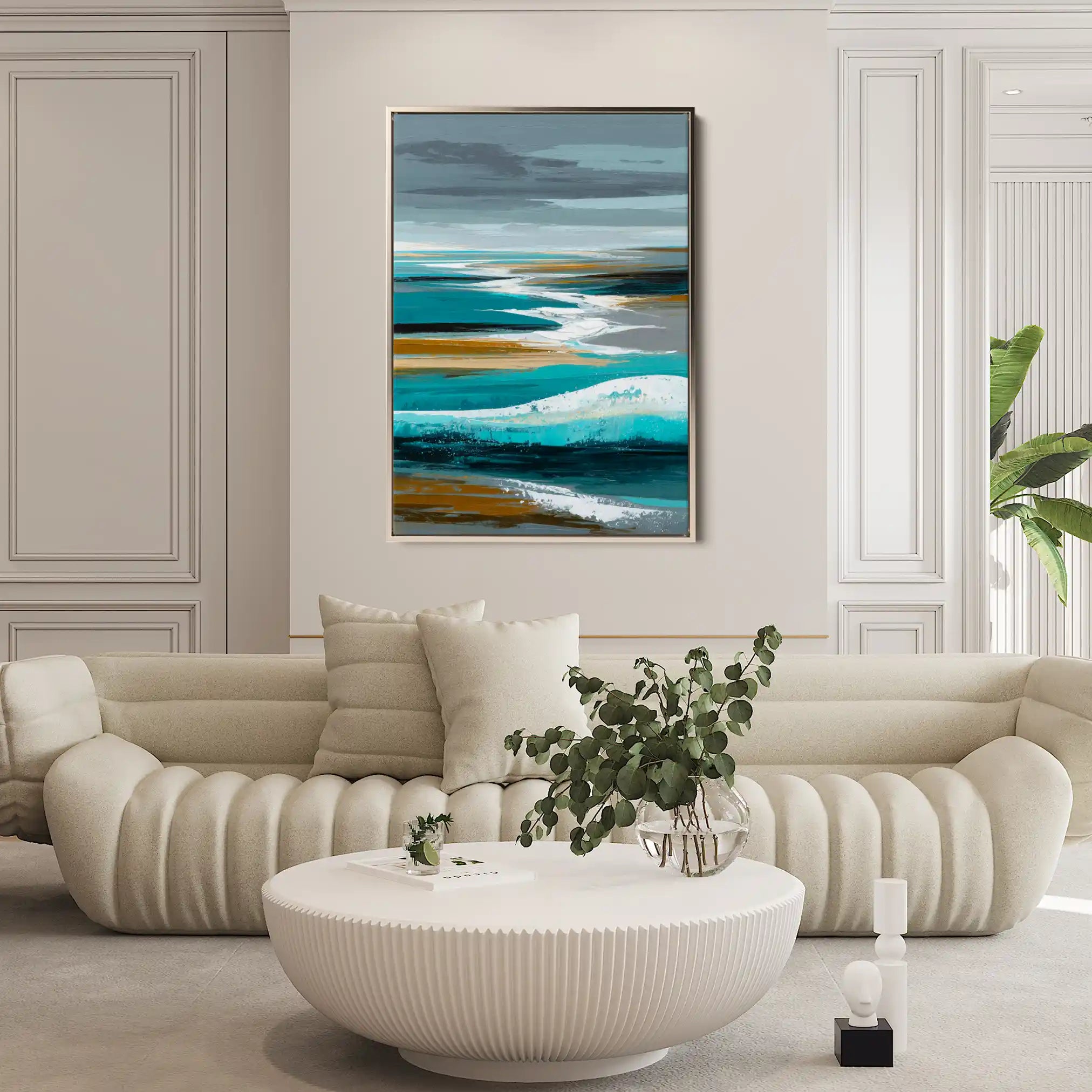 Abstract 1826 Canvas Art 60 x 40 cm / Stretched on hidden frame