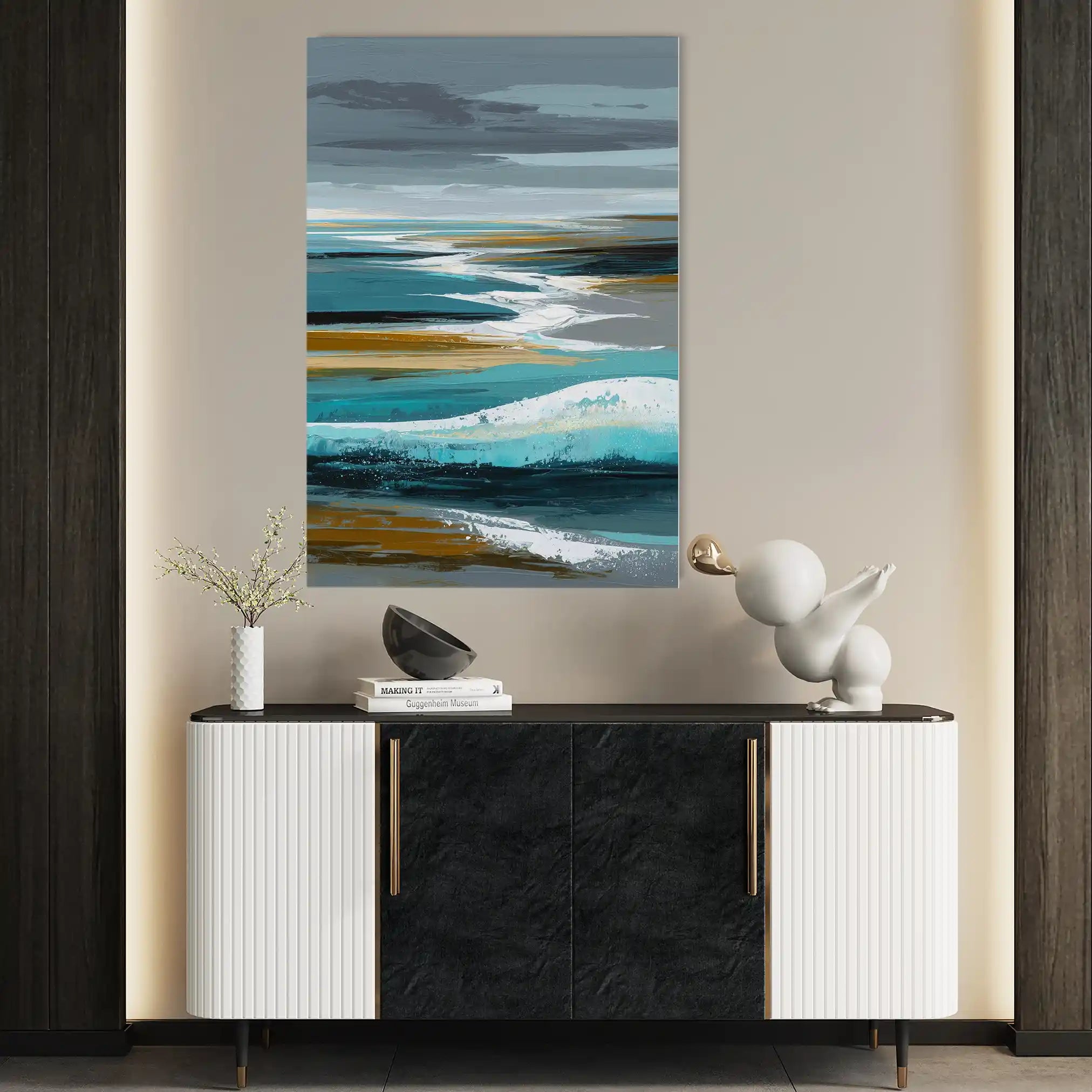 Abstract 1826 Canvas Art 60 x 40 cm / Stretched on hidden frame