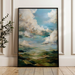 Abstract 1827 Canvas Art 60 x 40 cm / Stretched on hidden frame