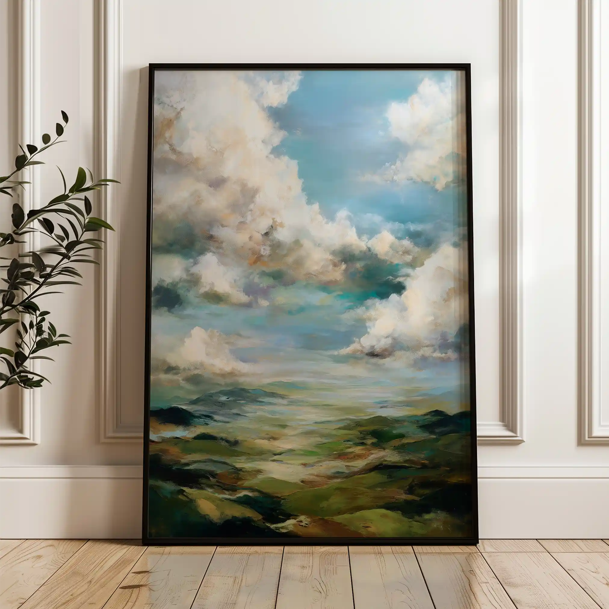 Abstract 1827 Canvas Art 60 x 40 cm / Stretched on hidden frame