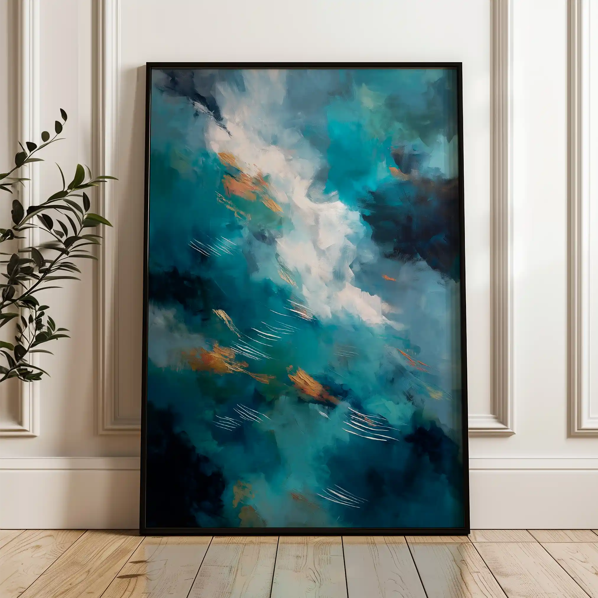 Abstract 1829 Canvas Art 60 x 40 cm / Stretched on hidden frame