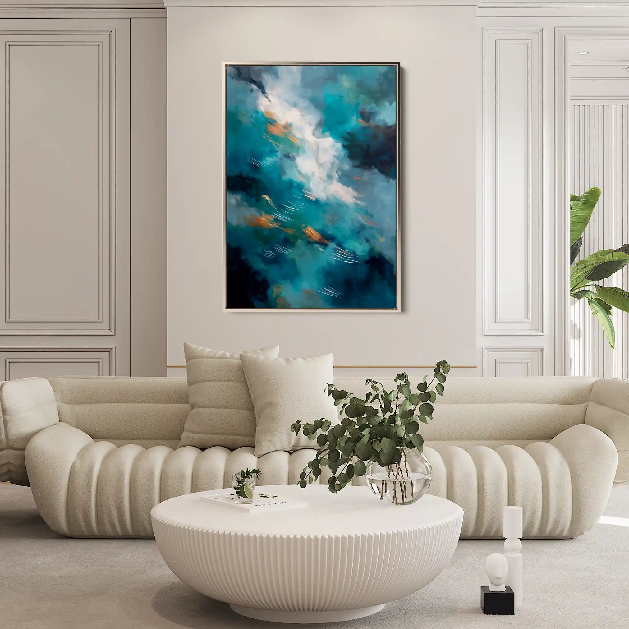 Abstract 1829 Canvas Art 60 x 40 cm / Stretched on hidden frame