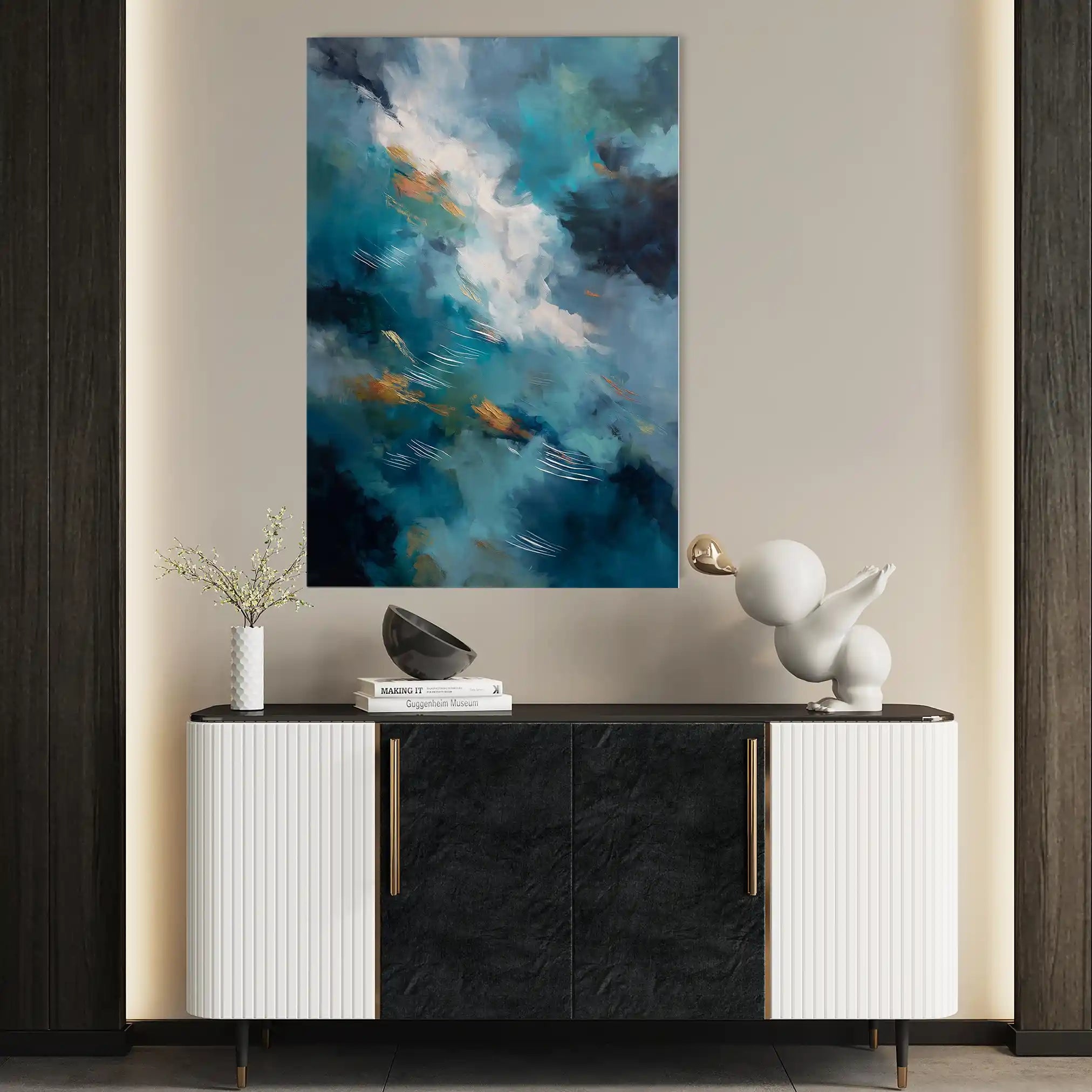 Abstract 1829 Canvas Art 60 x 40 cm / Stretched on hidden frame