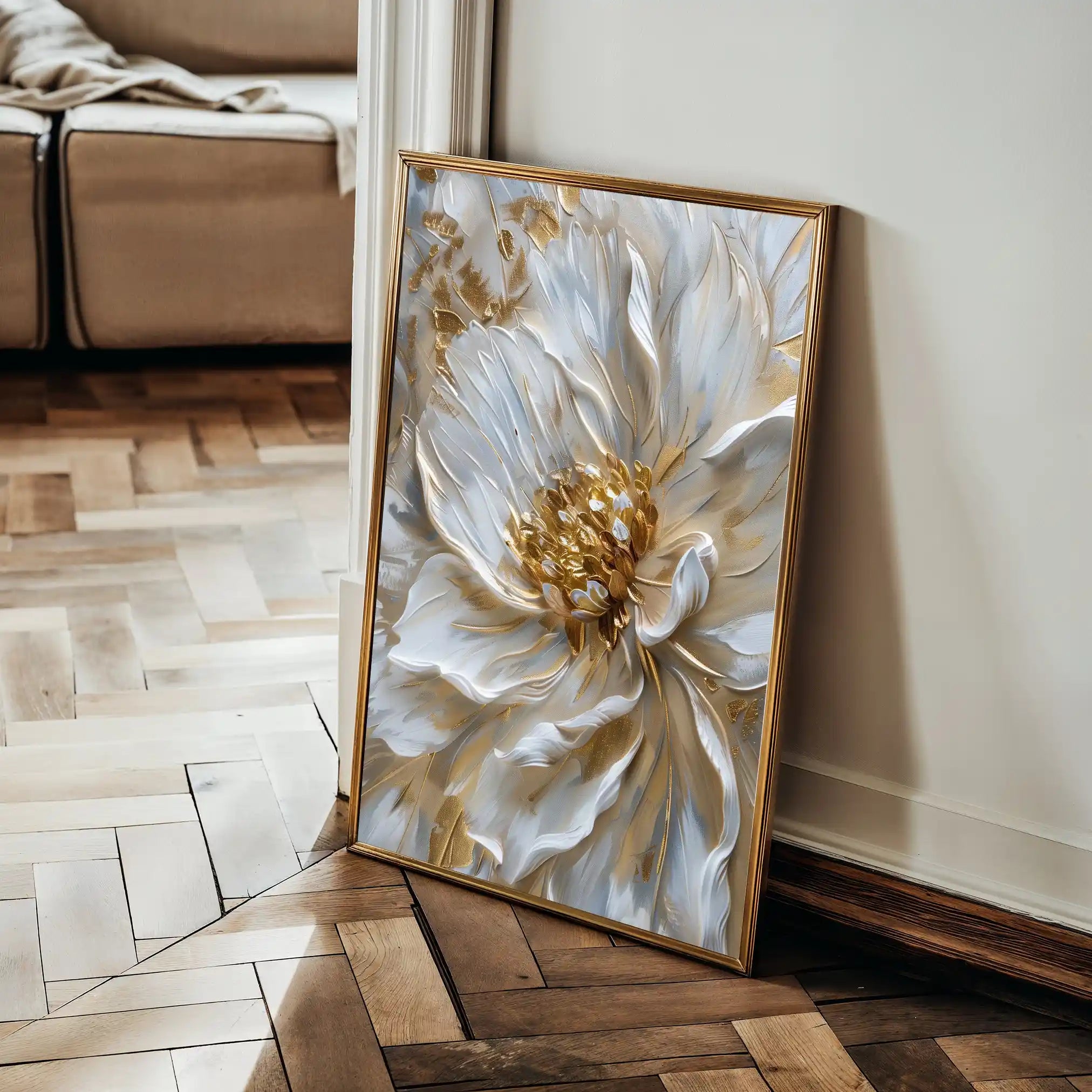 Floral Canvas Wall Art WAD183-F 90 x 60 cm / Stretched on hidden frame