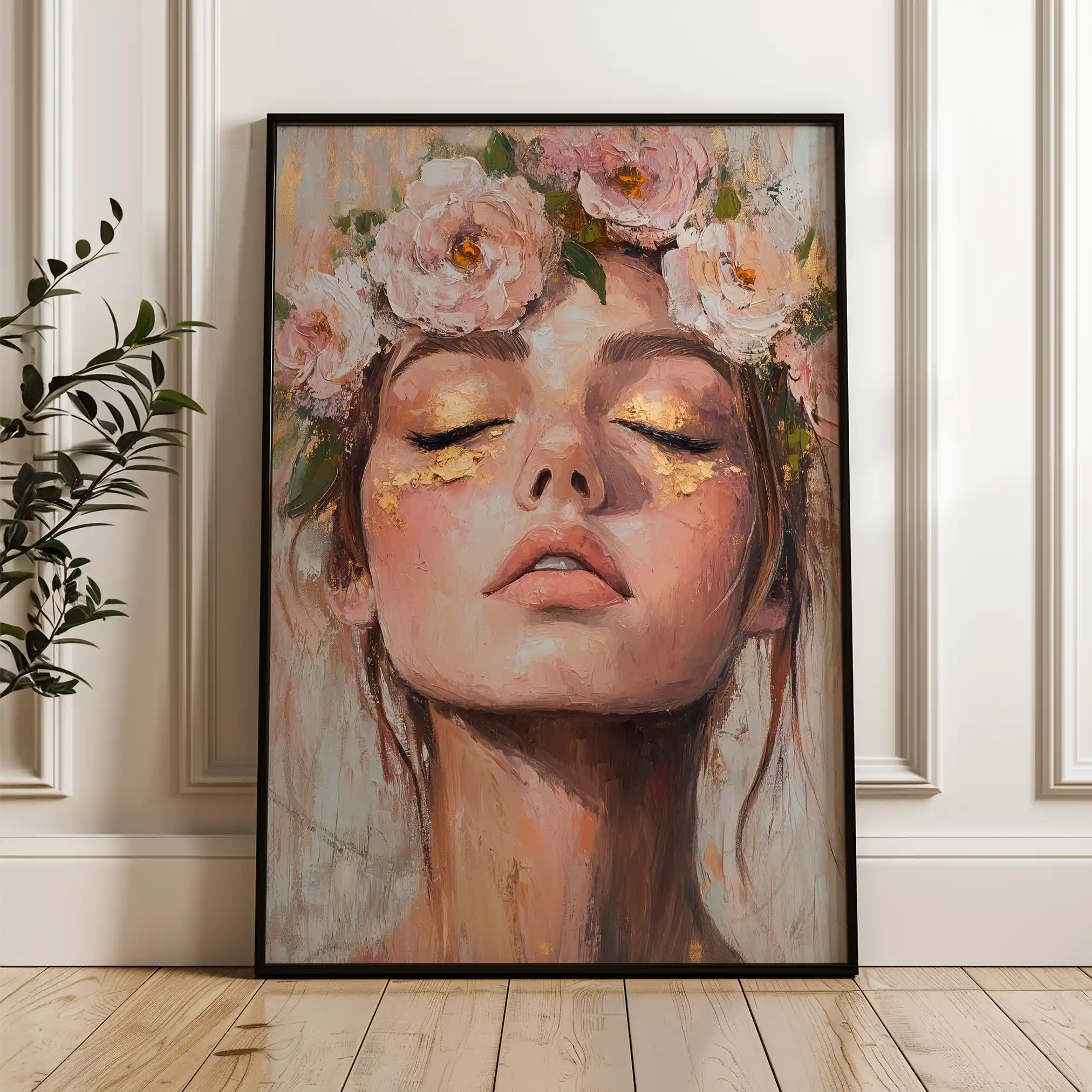 Portrait 183 Canvas Art 90 x 60 cm / Stretched on hidden frame