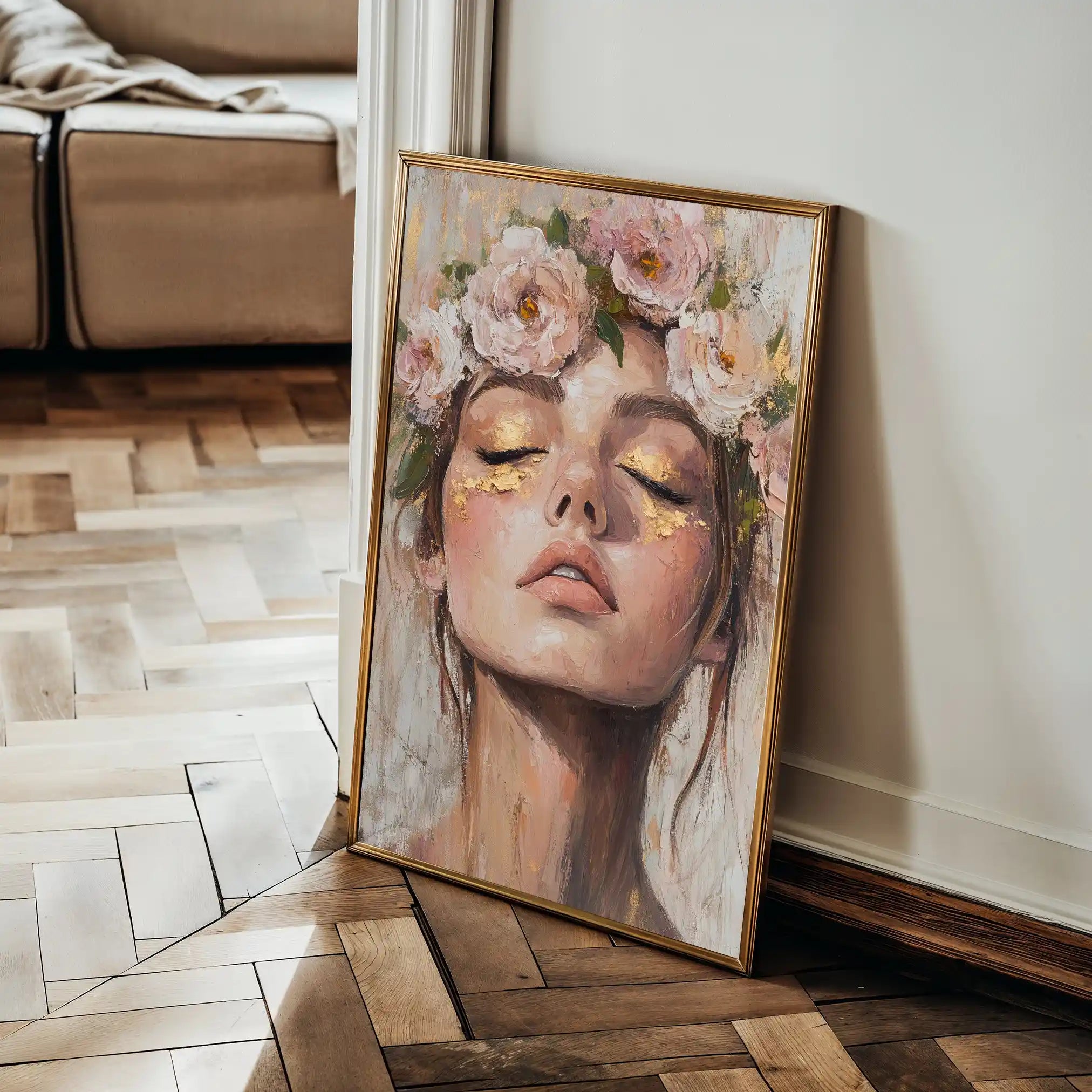 Portrait 183 Canvas Art 90 x 60 cm / Stretched on hidden frame