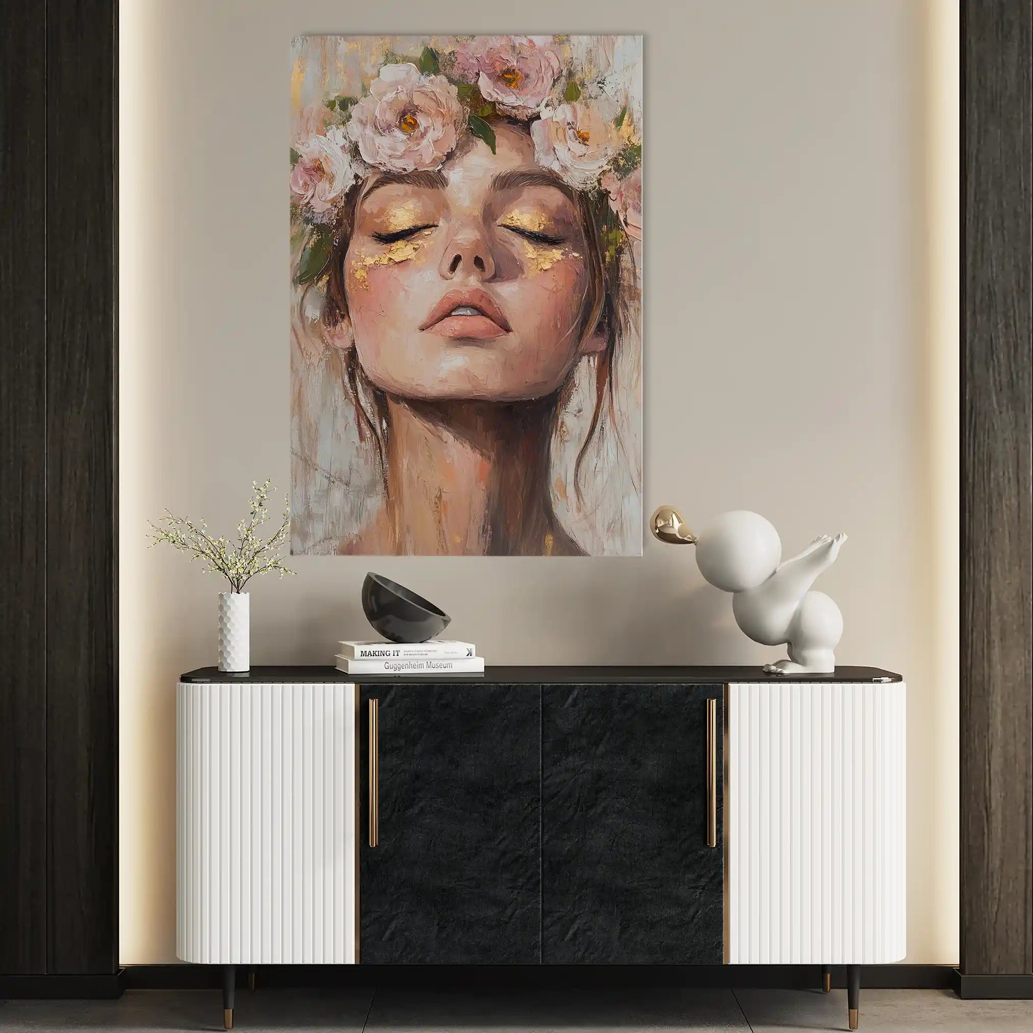 Portrait 183 Canvas Art 90 x 60 cm / Stretched on hidden frame