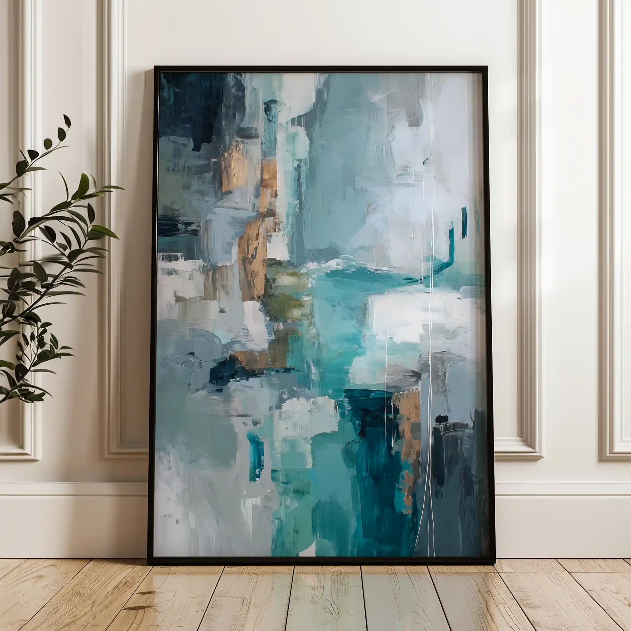 Abstract 1830 Canvas Art 60 x 40 cm / Stretched on hidden frame