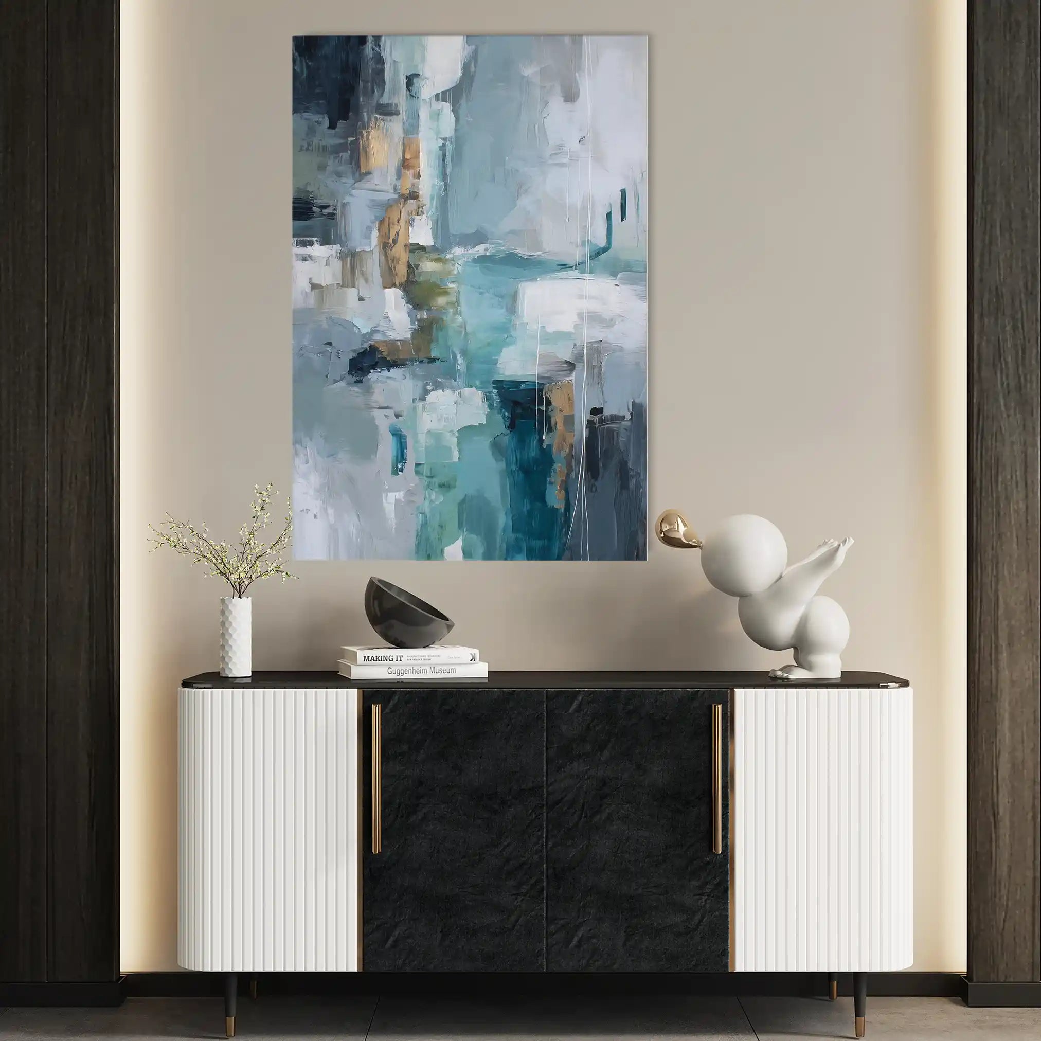 Abstract 1830 Canvas Art 60 x 40 cm / Stretched on hidden frame
