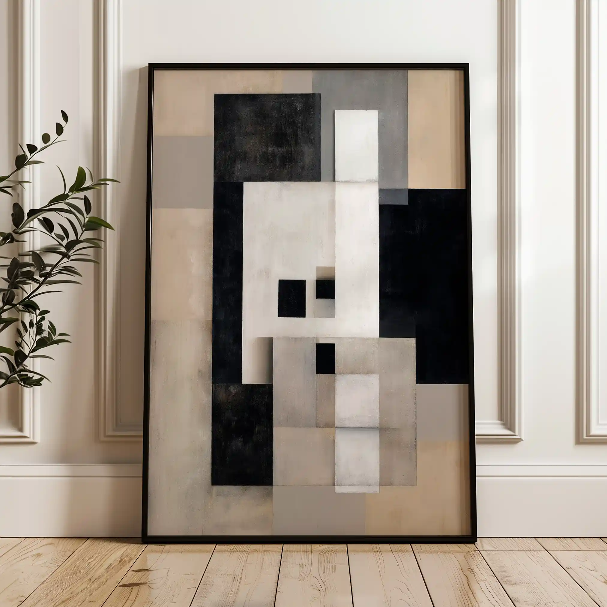Abstract 1835 Canvas Art 60 x 40 cm / Stretched on hidden frame