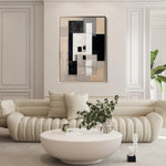 Abstract 1835 Canvas Art 60 x 40 cm / Stretched on hidden frame