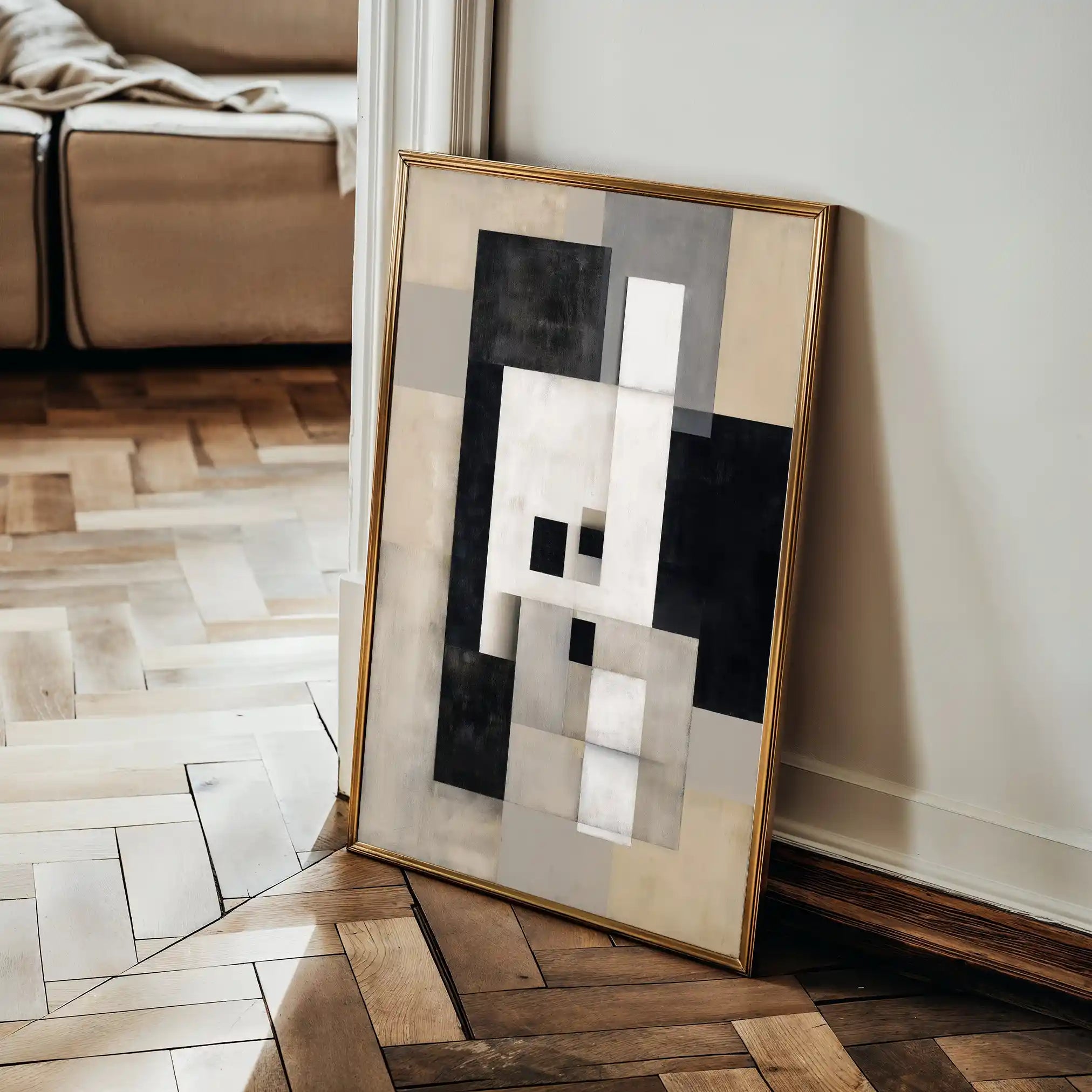 Abstract 1835 Canvas Art 60 x 40 cm / Stretched on hidden frame