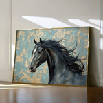 Horses 184 Canvas Art 90 x 60 cm / Stretched on hidden frame