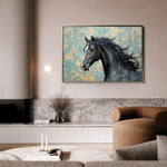 Horses 184 Canvas Art 90 x 60 cm / Stretched on hidden frame