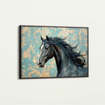 Horses 184 Canvas Art 90 x 60 cm / Stretched on hidden frame