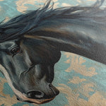 Horses 184 Canvas Art 90 x 60 cm / Stretched on hidden frame