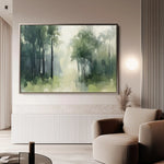 Landscape 184 Canvas Art 90 x 60 cm / Stretched on hidden frame