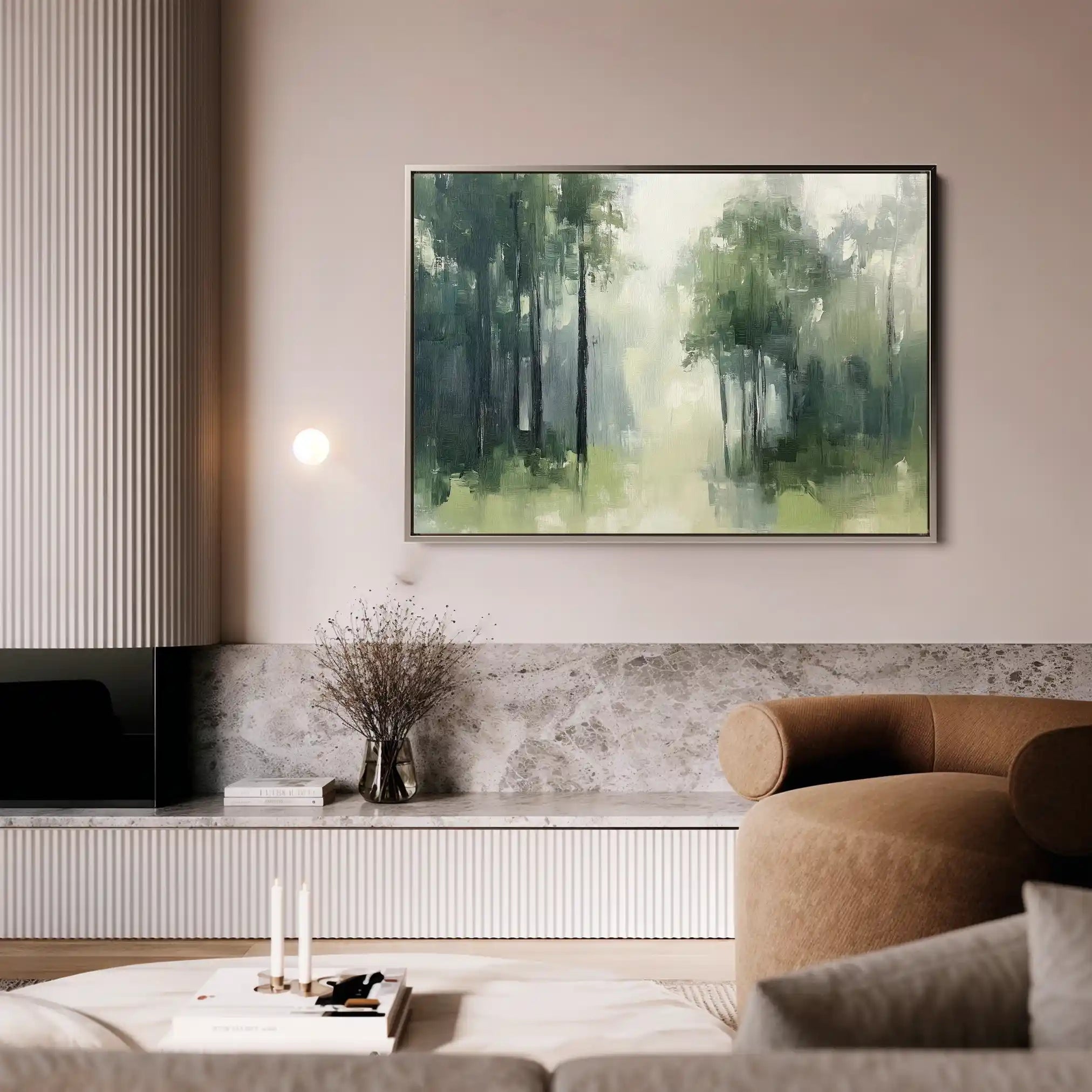 Landscape 184 Canvas Art 90 x 60 cm / Stretched on hidden frame