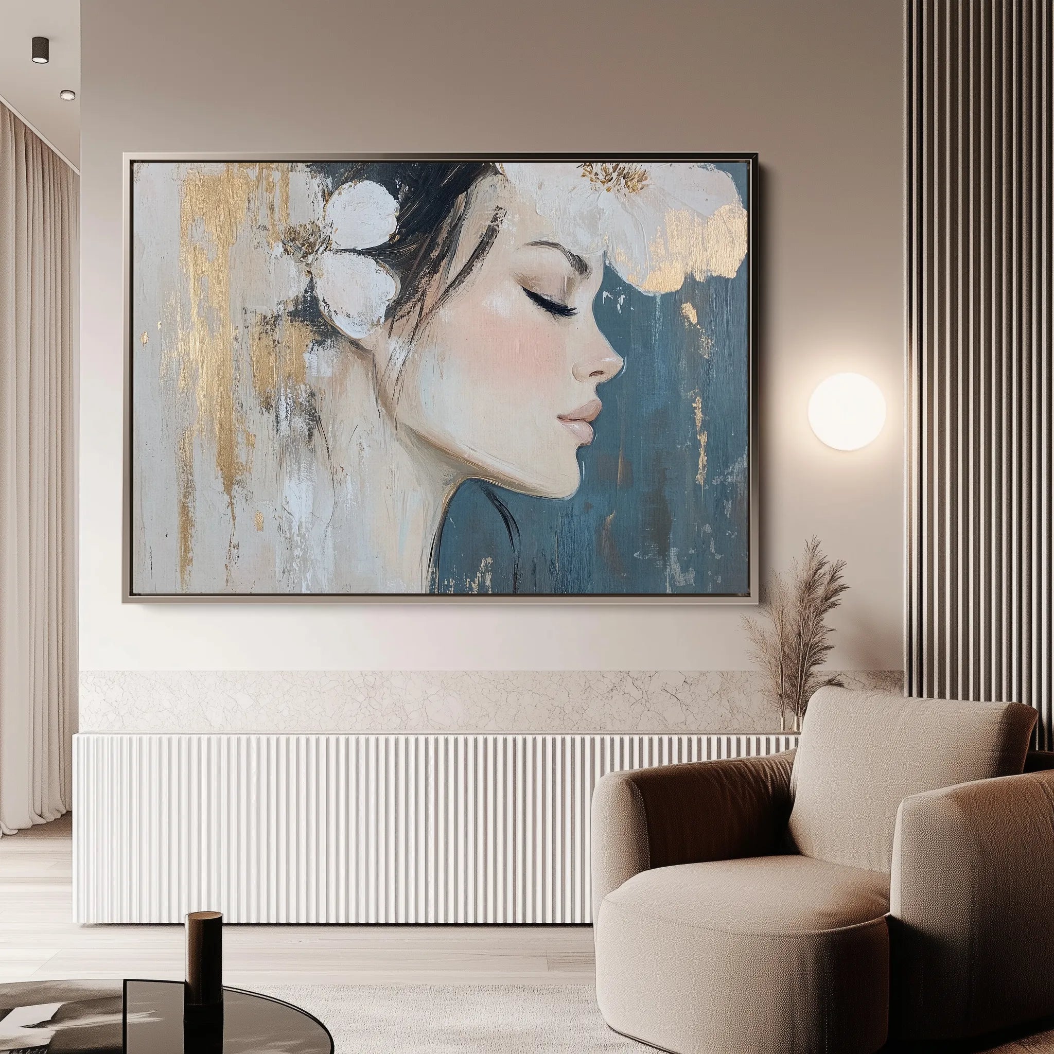 Portrait Canvas Wall Art WAD184-P 90 x 60 cm / Stretched on hidden frame