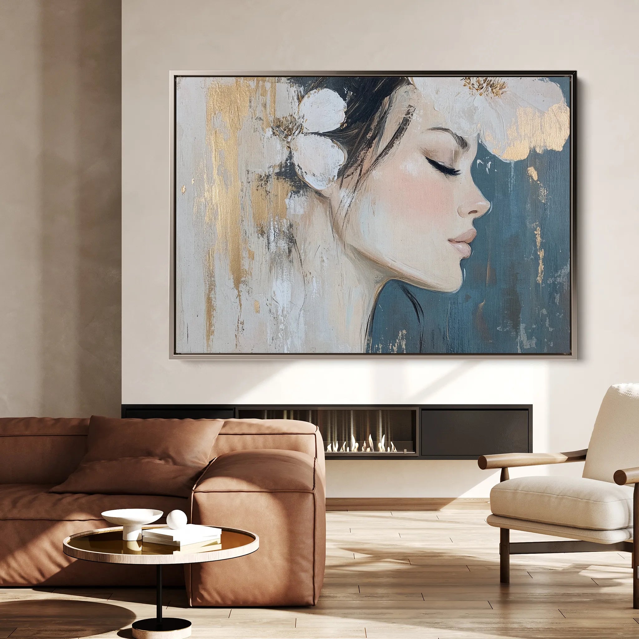 Portrait Canvas Wall Art WAD184-P 90 x 60 cm / Stretched on hidden frame