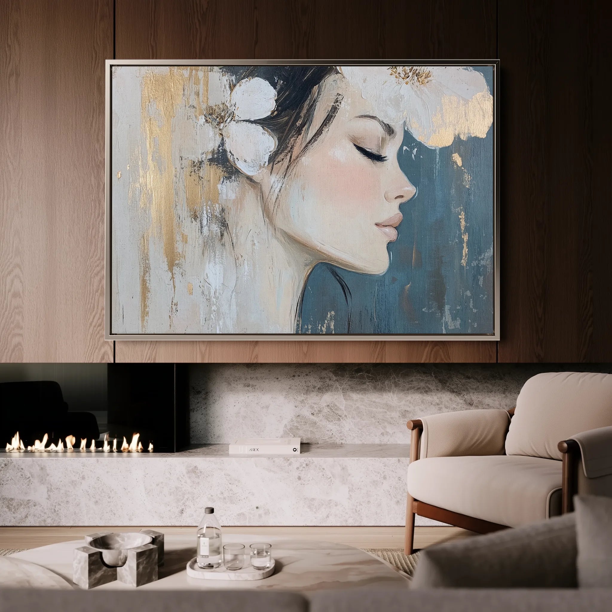 Portrait Canvas Wall Art WAD184-P 90 x 60 cm / Stretched on hidden frame