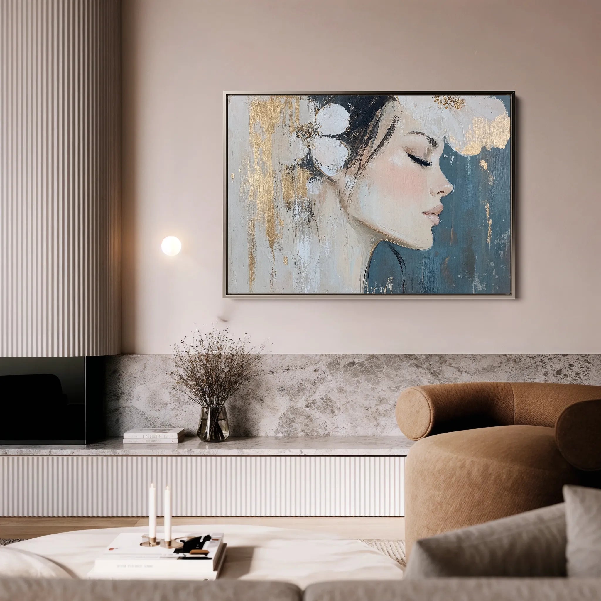 Portrait Canvas Wall Art WAD184-P 90 x 60 cm / Stretched on hidden frame