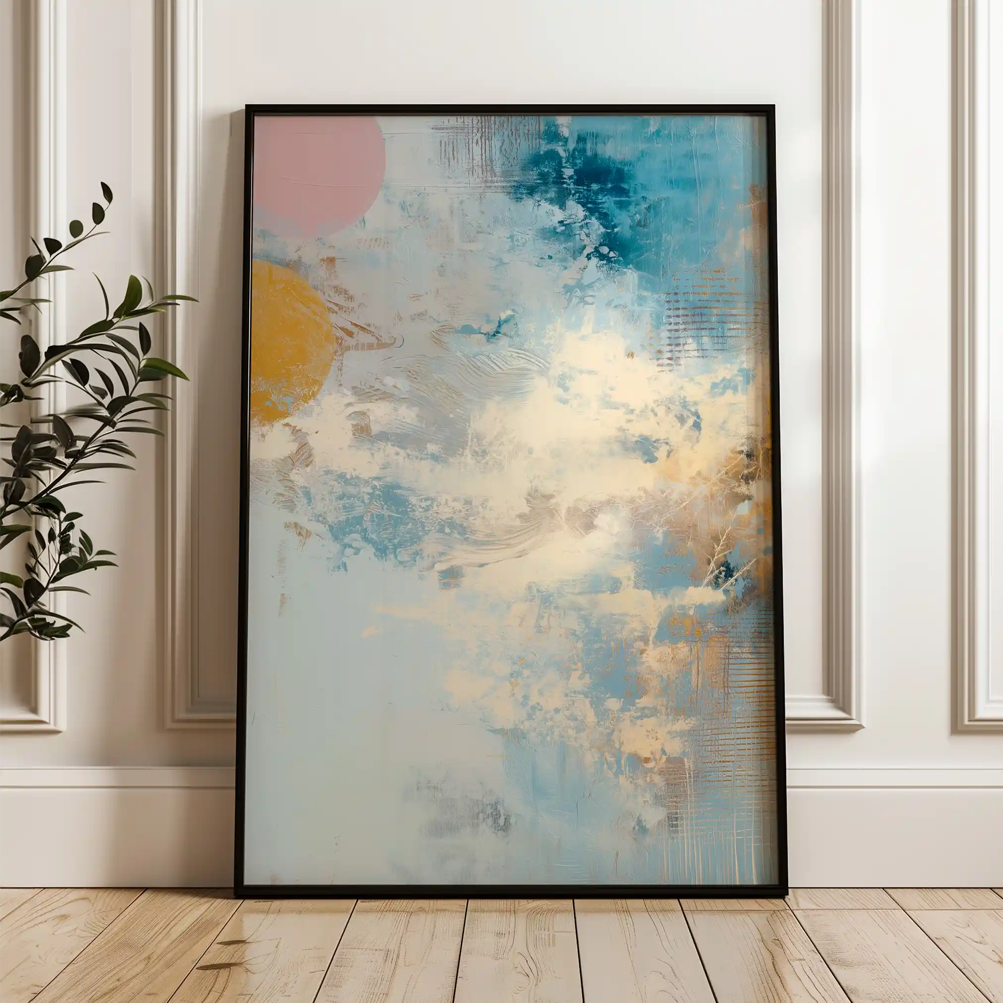 Abstract 1844 Canvas Art 60 x 40 cm / Stretched on hidden frame