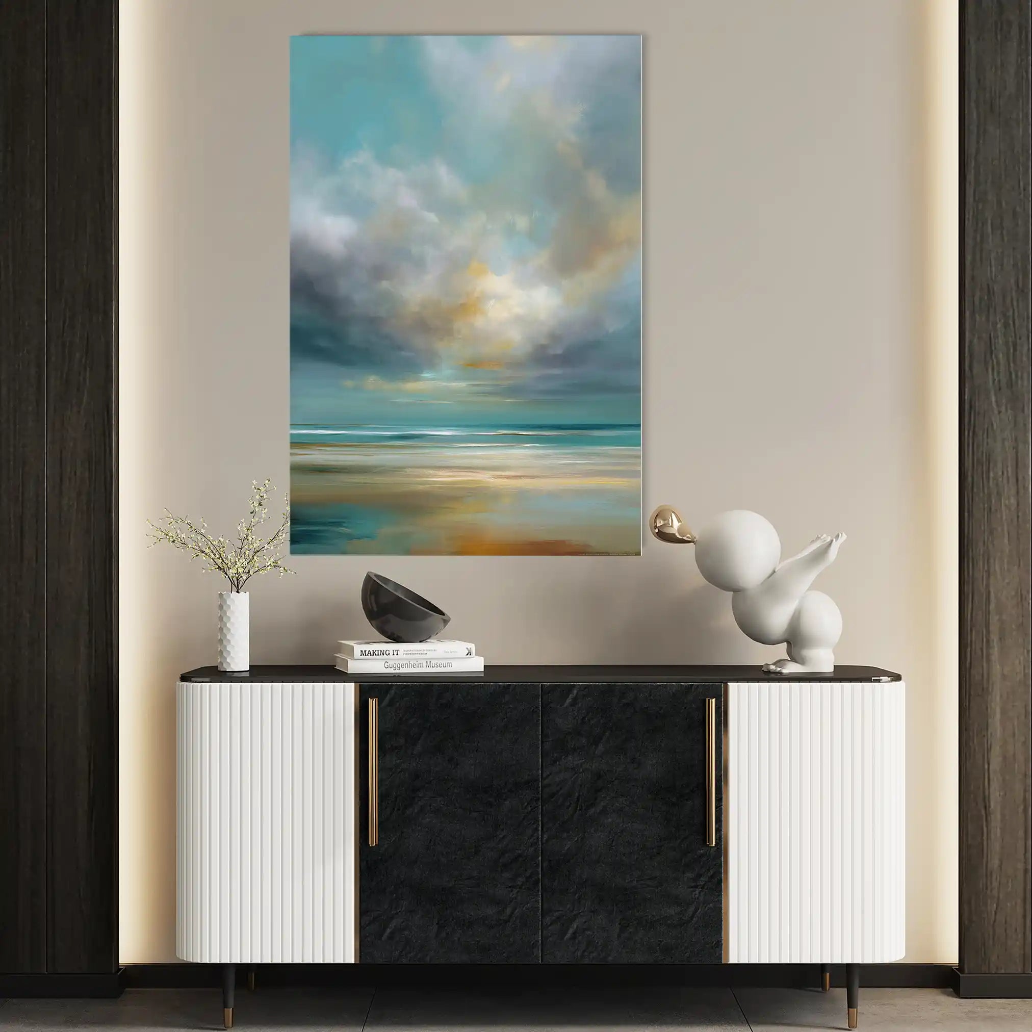 Abstract 1845 Canvas Art 60 x 40 cm / Stretched on hidden frame