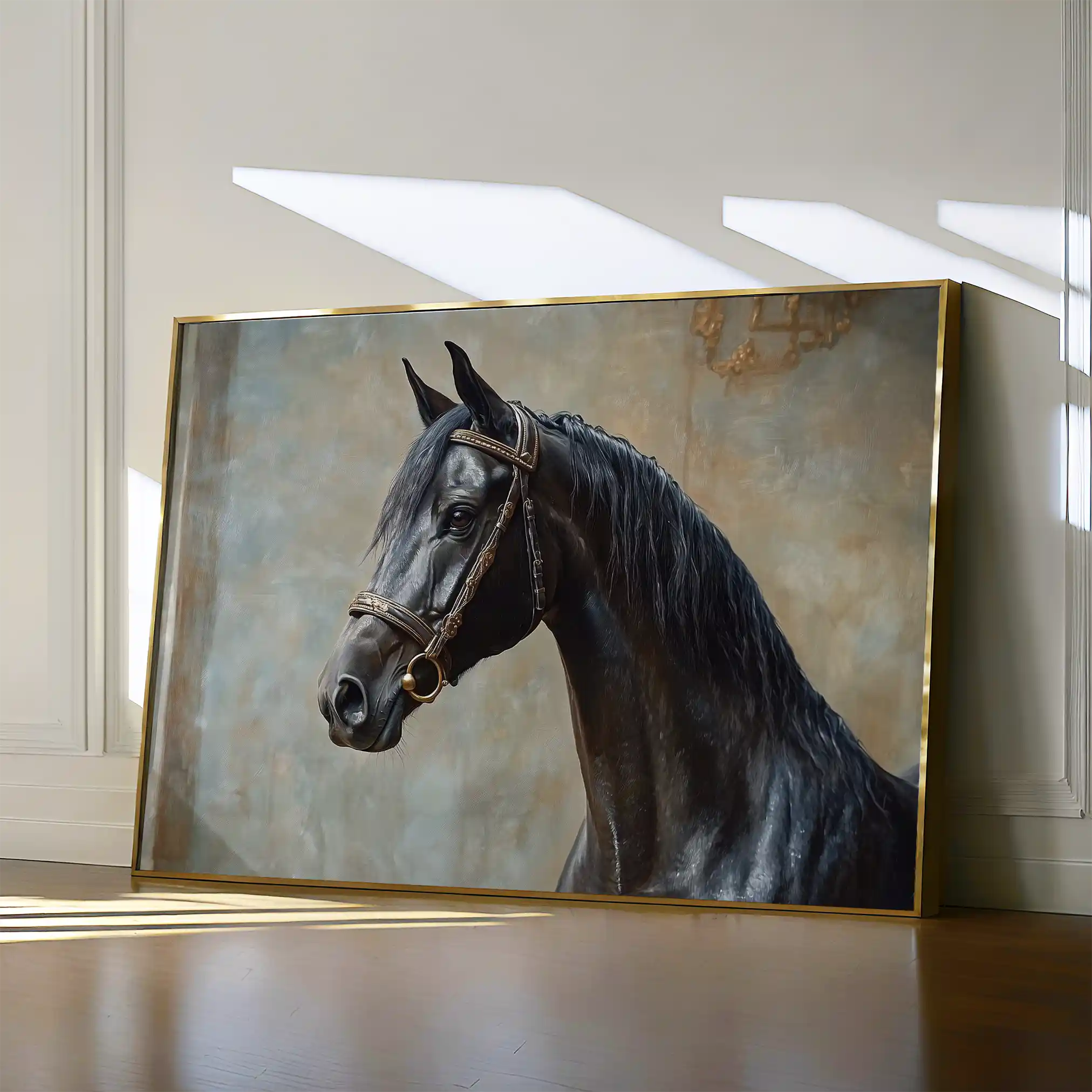 Horses 185 Canvas Art 90 x 60 cm / Stretched on hidden frame