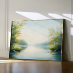 Landscape 185 Canvas Art 90 x 60 cm / Stretched on hidden frame