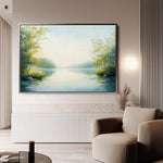 Landscape 185 Canvas Art 90 x 60 cm / Stretched on hidden frame