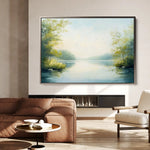 Landscape 185 Canvas Art 90 x 60 cm / Stretched on hidden frame