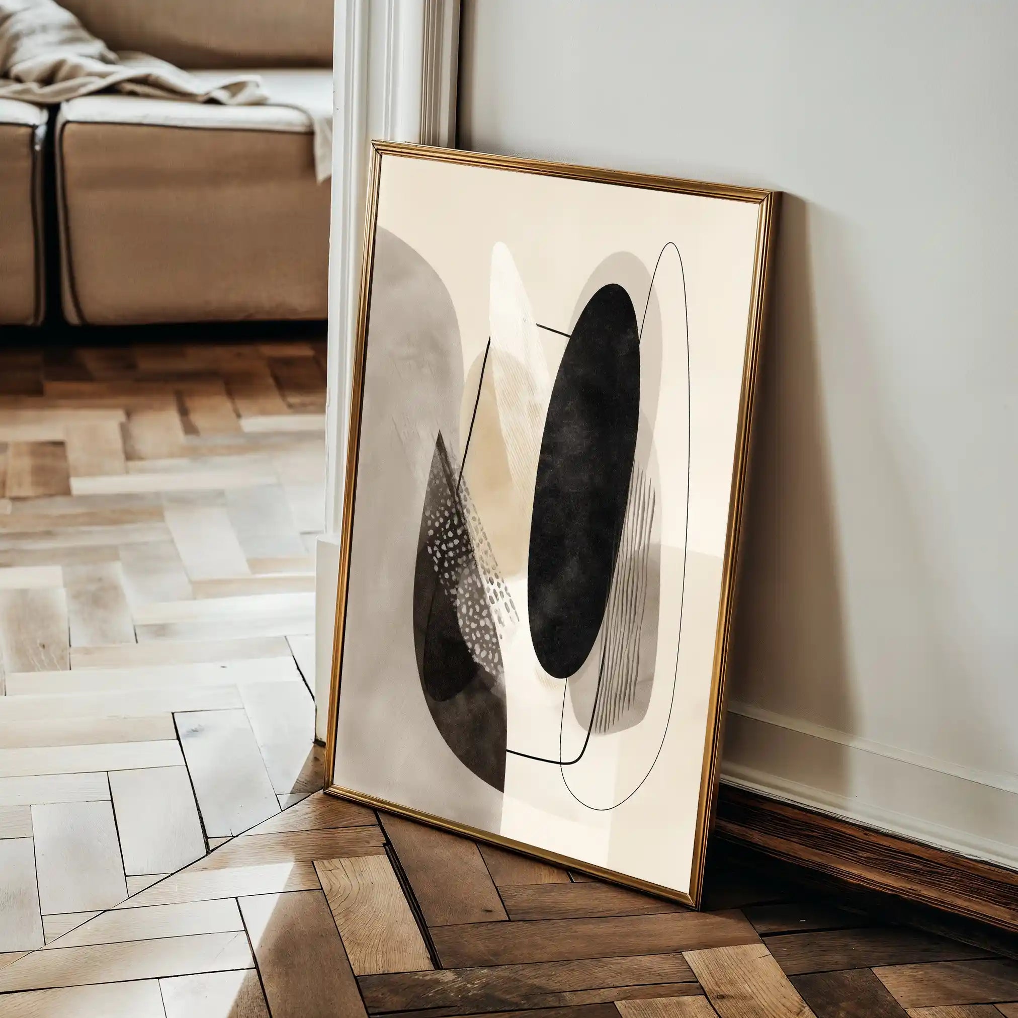 Abstract 1855 Canvas Art 60 x 40 cm / Stretched on hidden frame