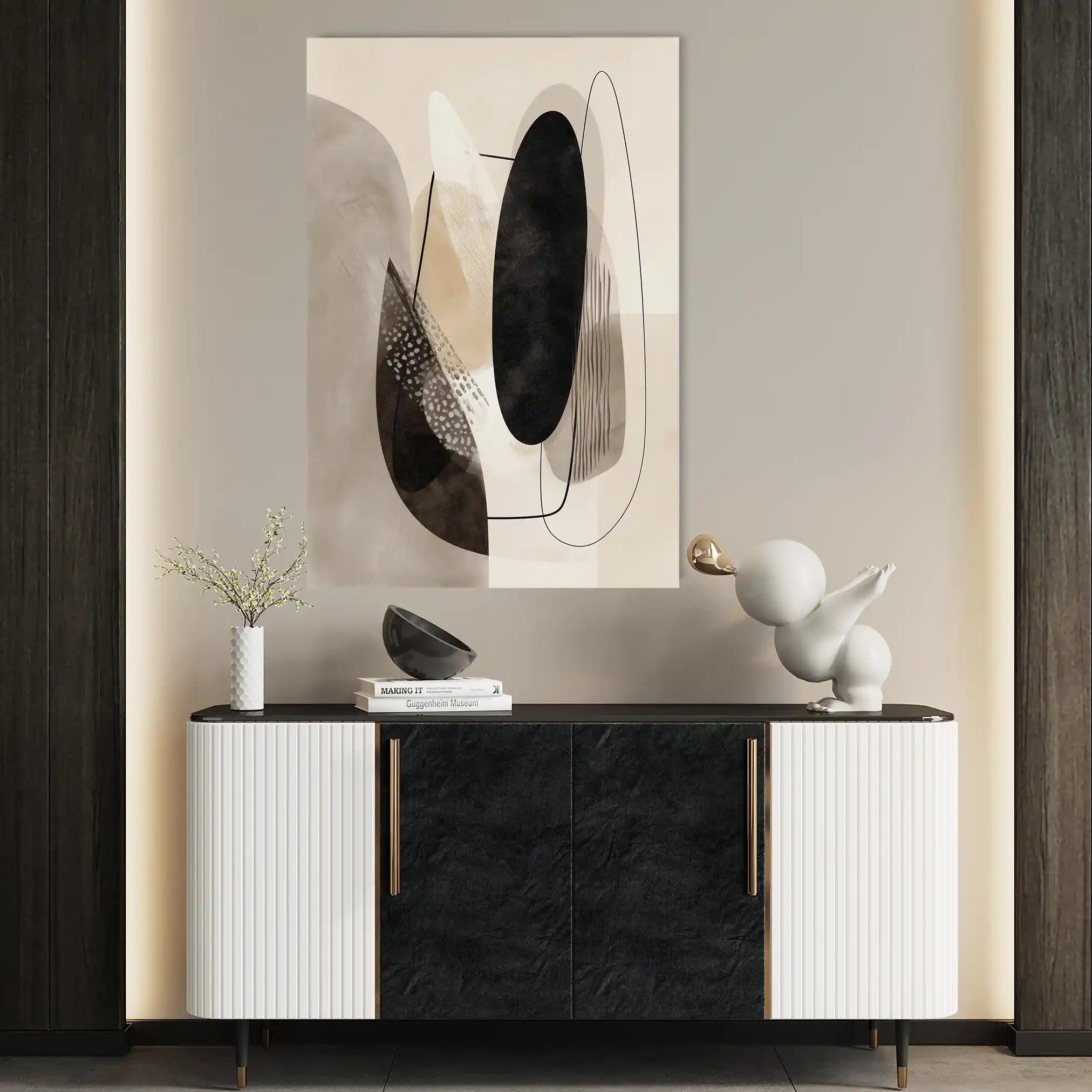 Abstract 1855 Canvas Art 60 x 40 cm / Stretched on hidden frame