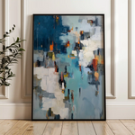 Abstract 1858 Canvas Art 60 x 40 cm / Stretched on hidden frame