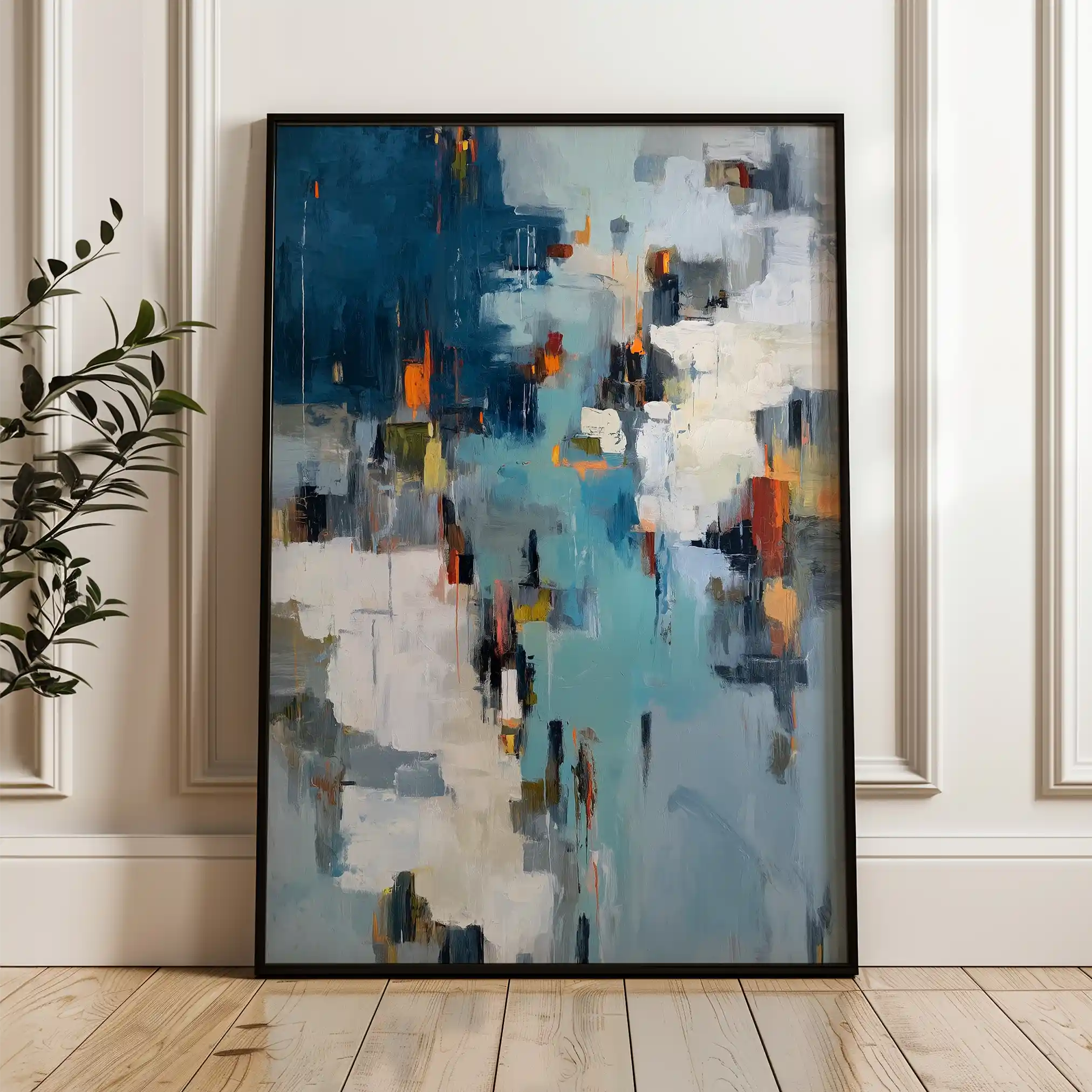 Abstract 1858 Canvas Art 60 x 40 cm / Stretched on hidden frame