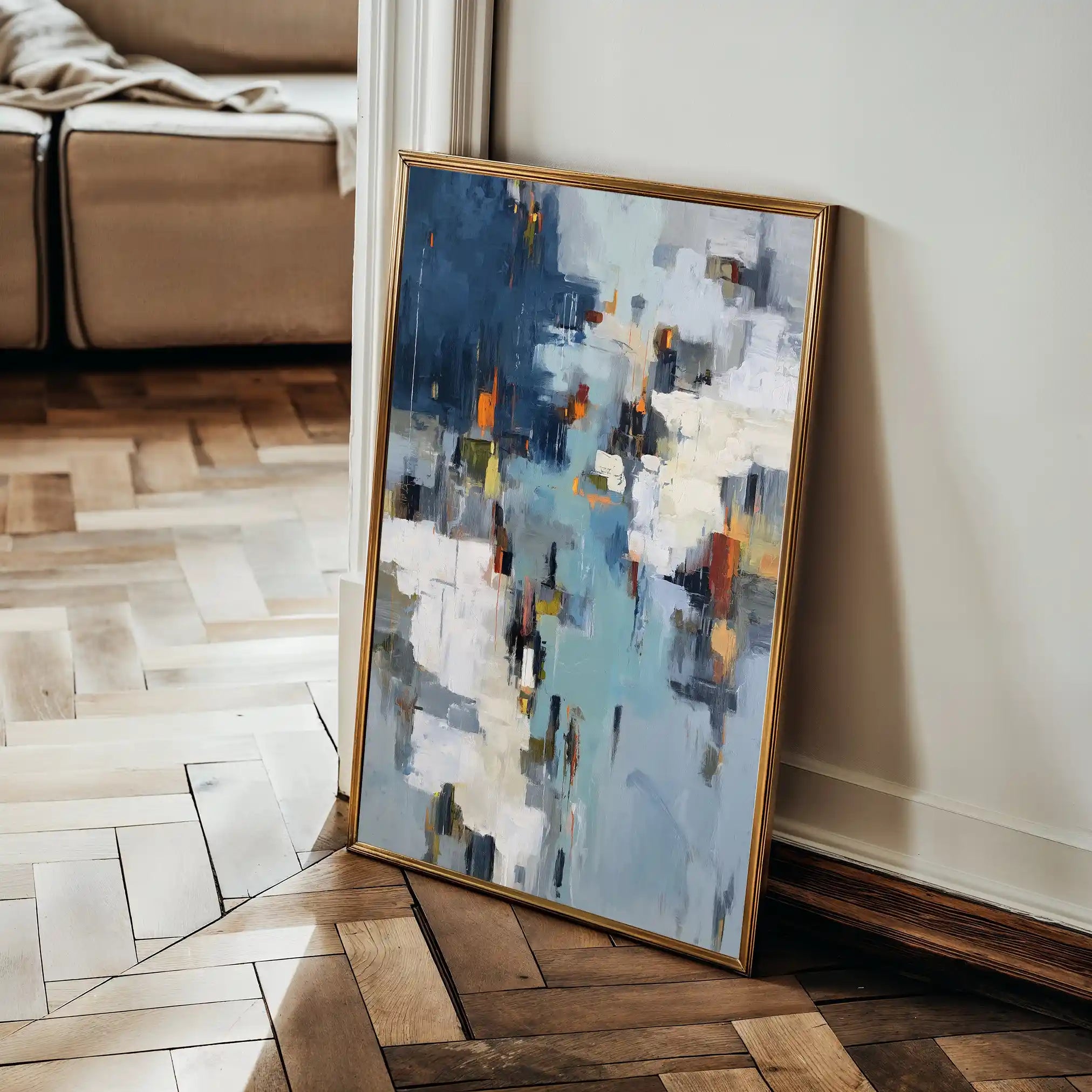 Abstract 1858 Canvas Art 60 x 40 cm / Stretched on hidden frame