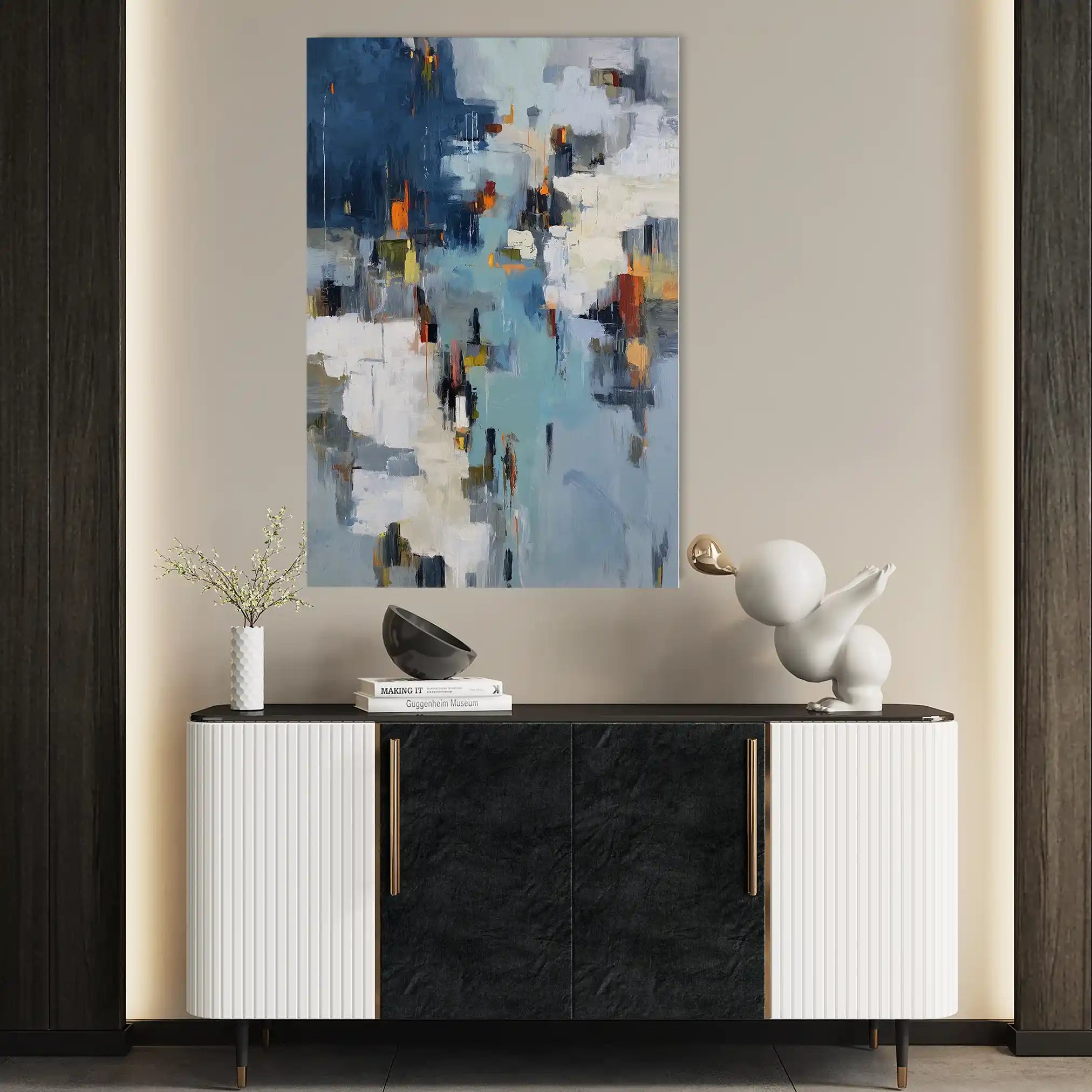 Abstract 1858 Canvas Art 60 x 40 cm / Stretched on hidden frame