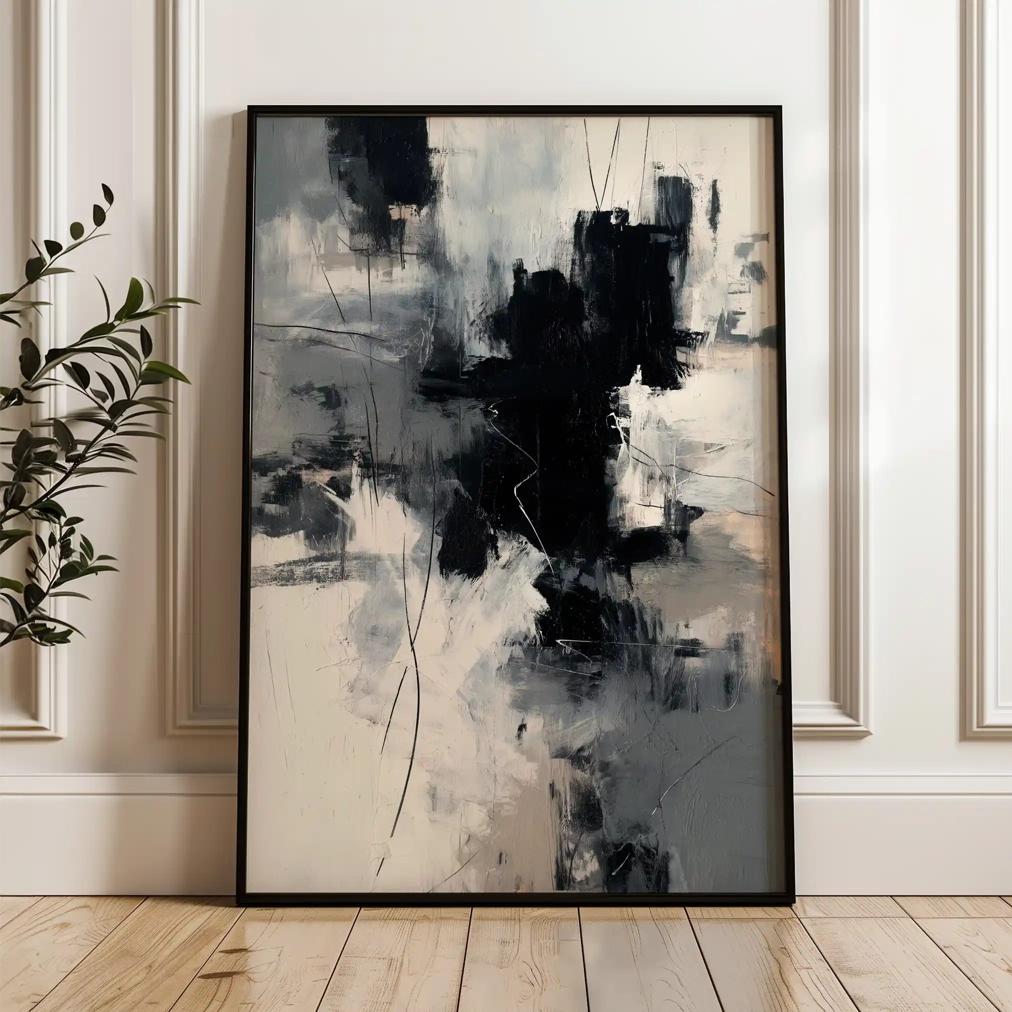 Abstract 1859 Canvas Art 60 x 40 cm / Stretched on hidden frame