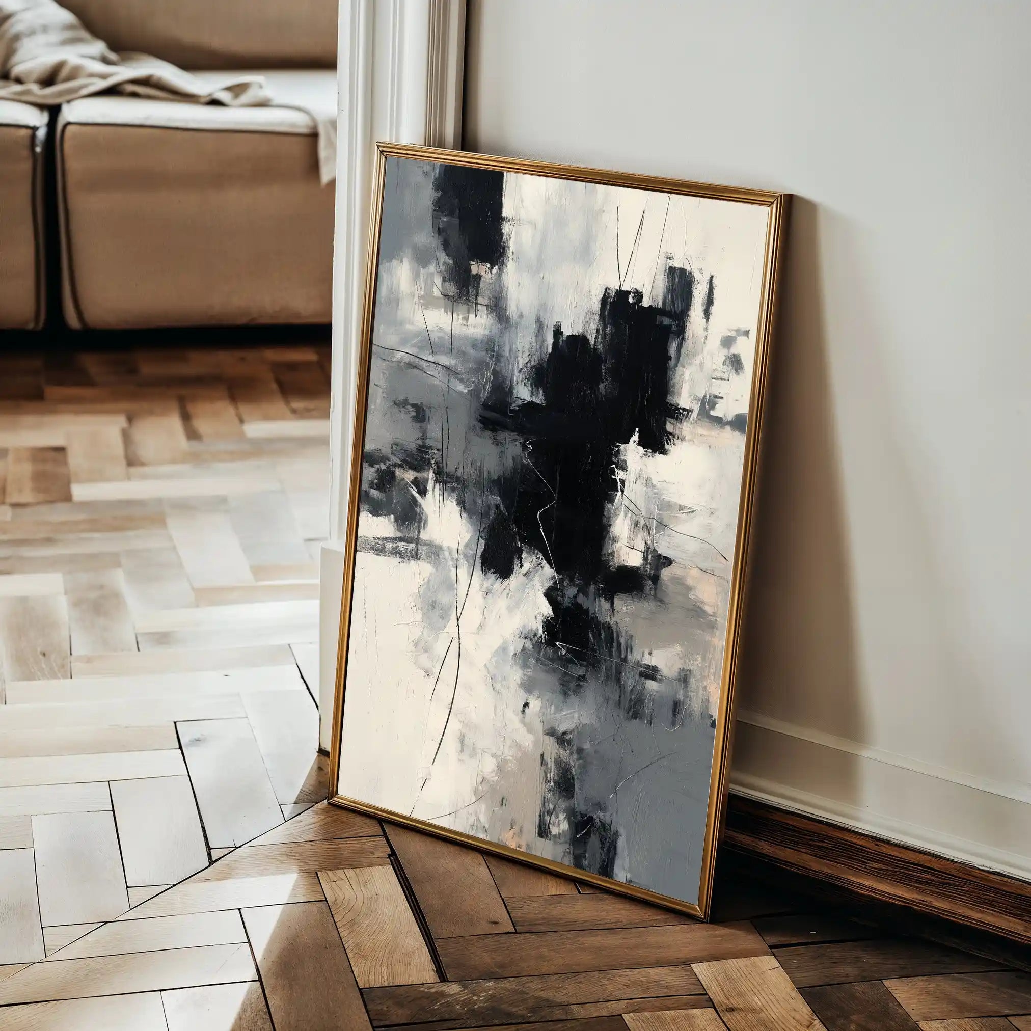 Abstract 1859 Canvas Art 60 x 40 cm / Stretched on hidden frame