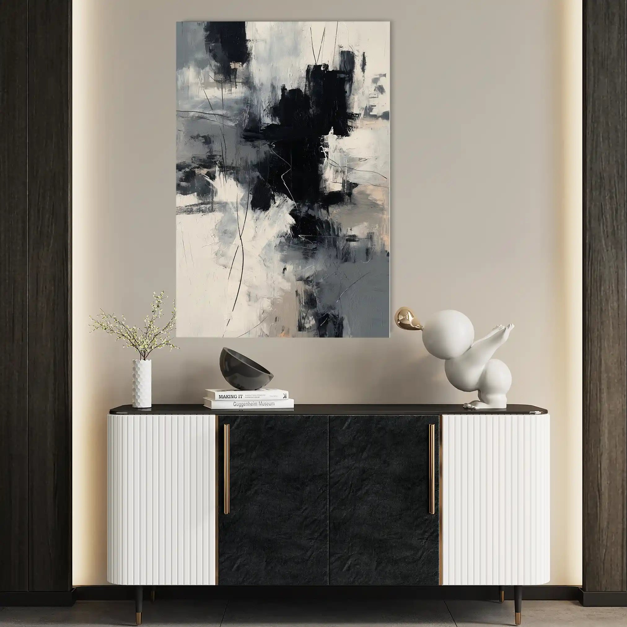 Abstract 1859 Canvas Art 60 x 40 cm / Stretched on hidden frame