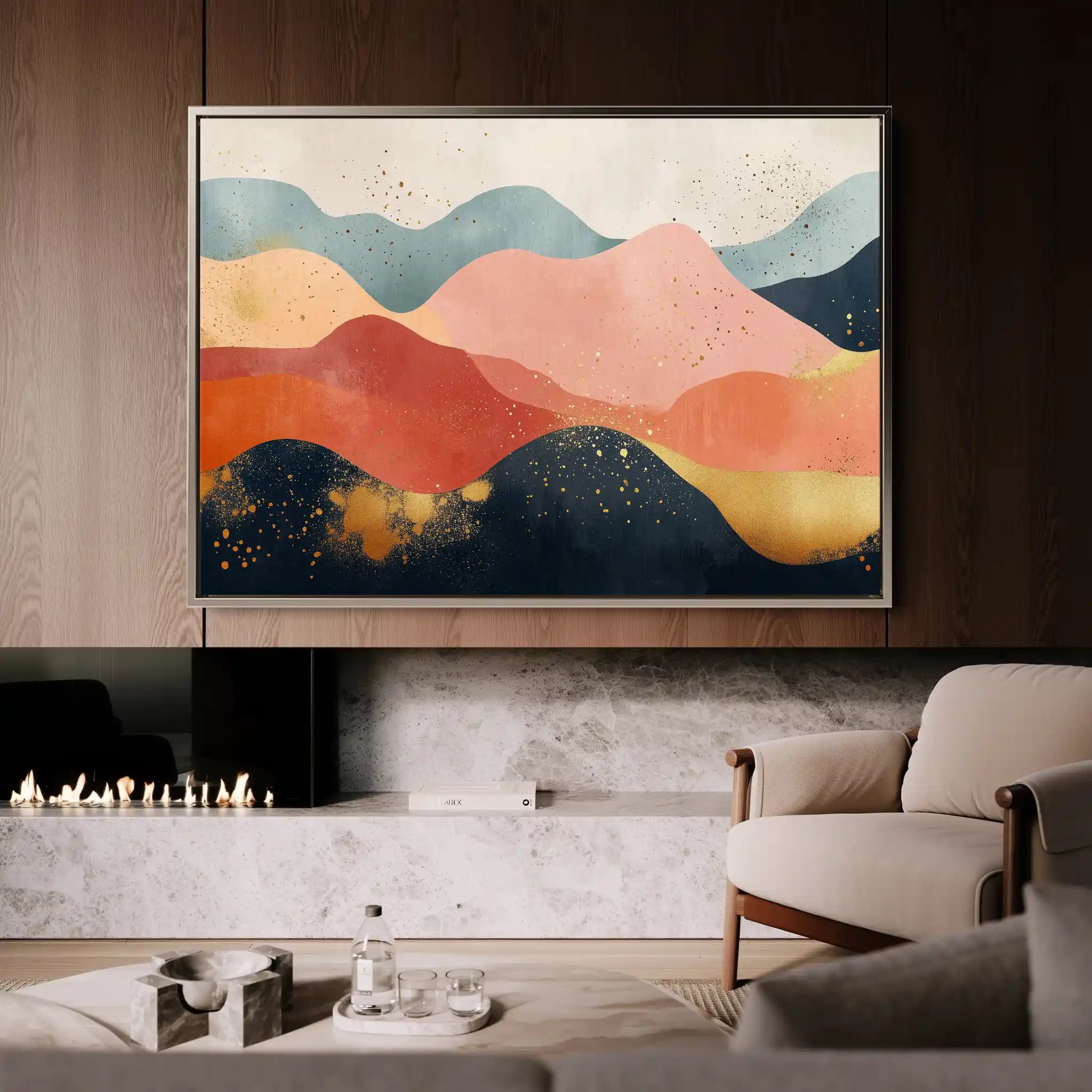 Boho 186 Canvas Art 90 x 60 cm / Stretched on hidden frame