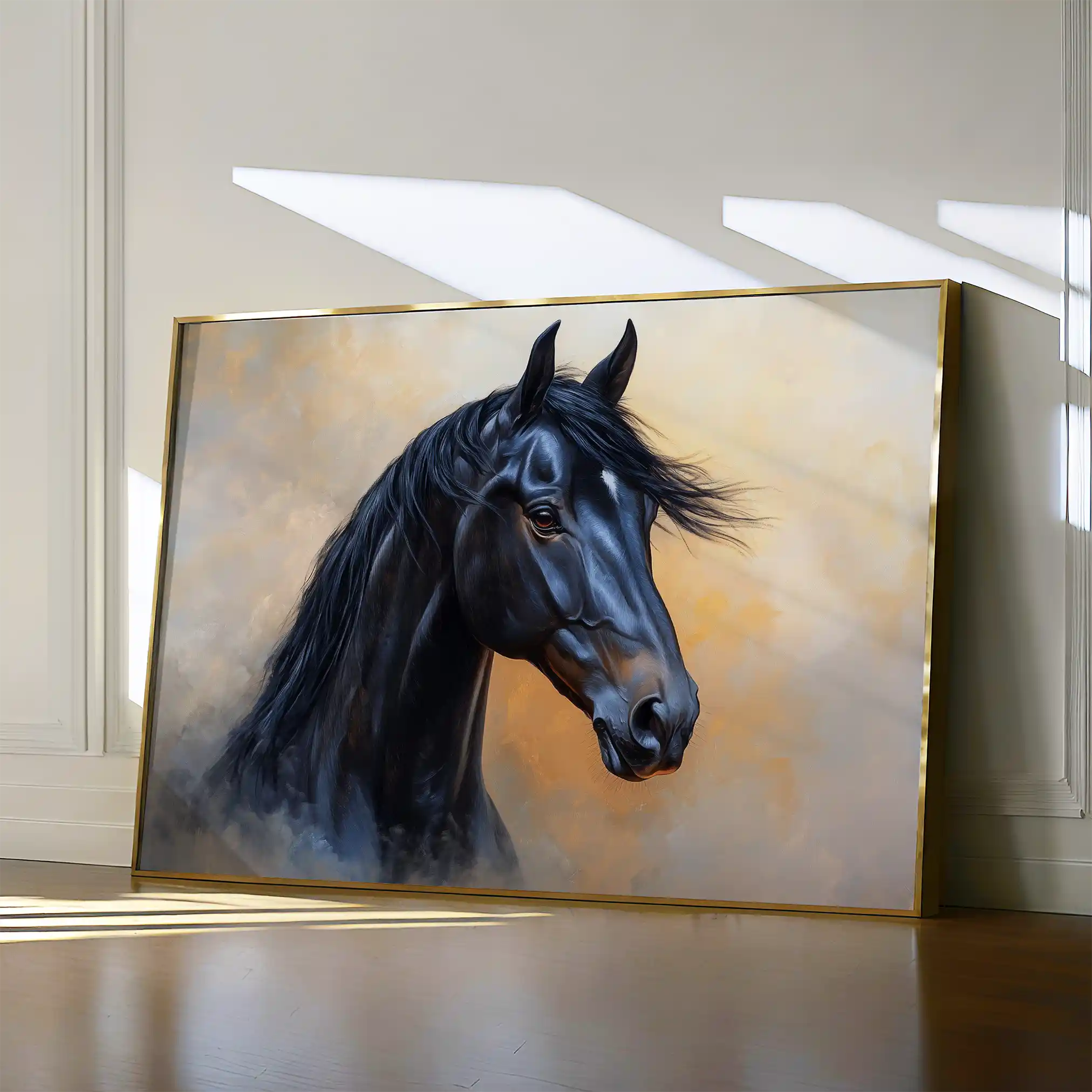 Horses 186 Canvas Art 90 x 60 cm / Stretched on hidden frame