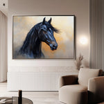 Horses 186 Canvas Art 90 x 60 cm / Stretched on hidden frame