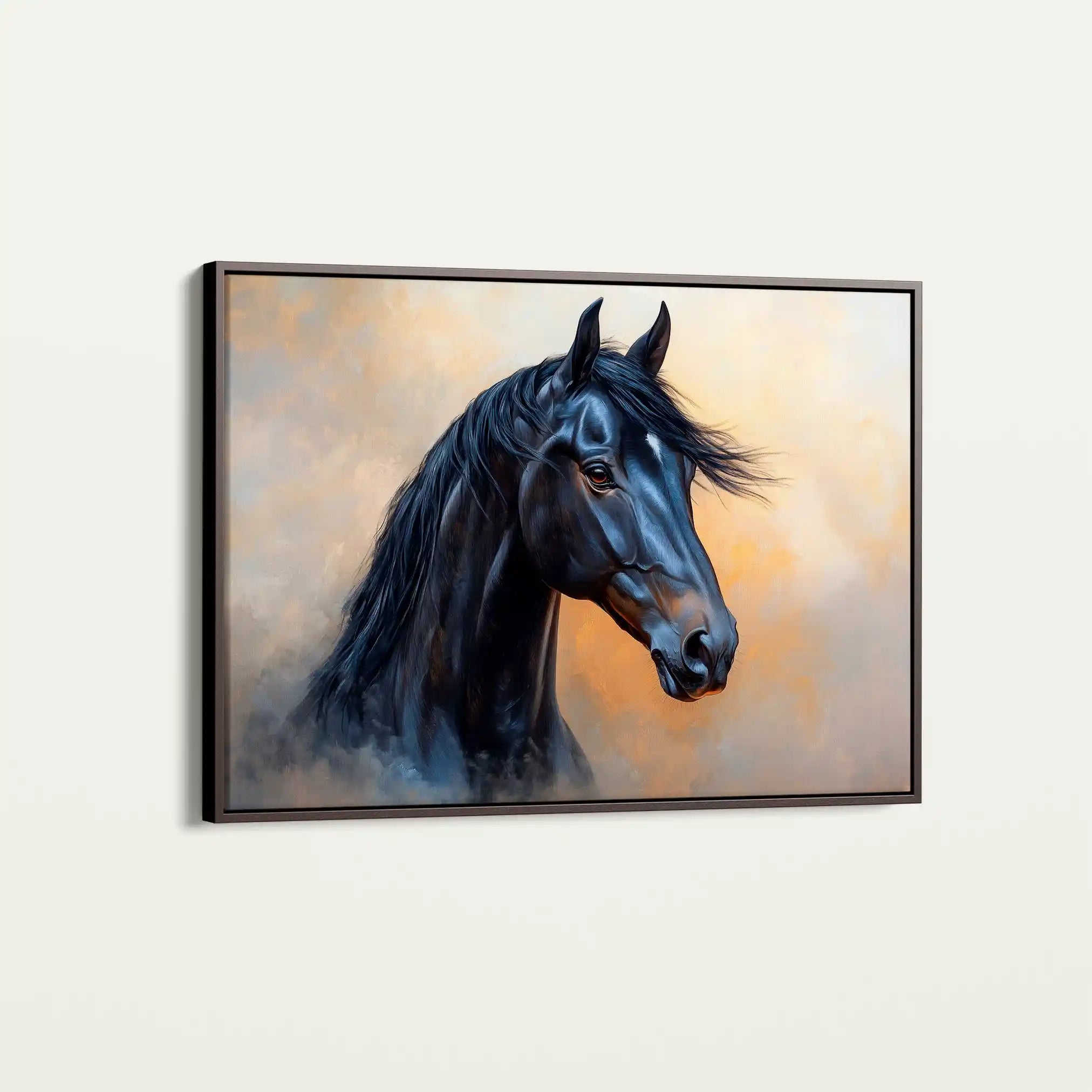 Horses 186 Canvas Art 90 x 60 cm / Stretched on hidden frame