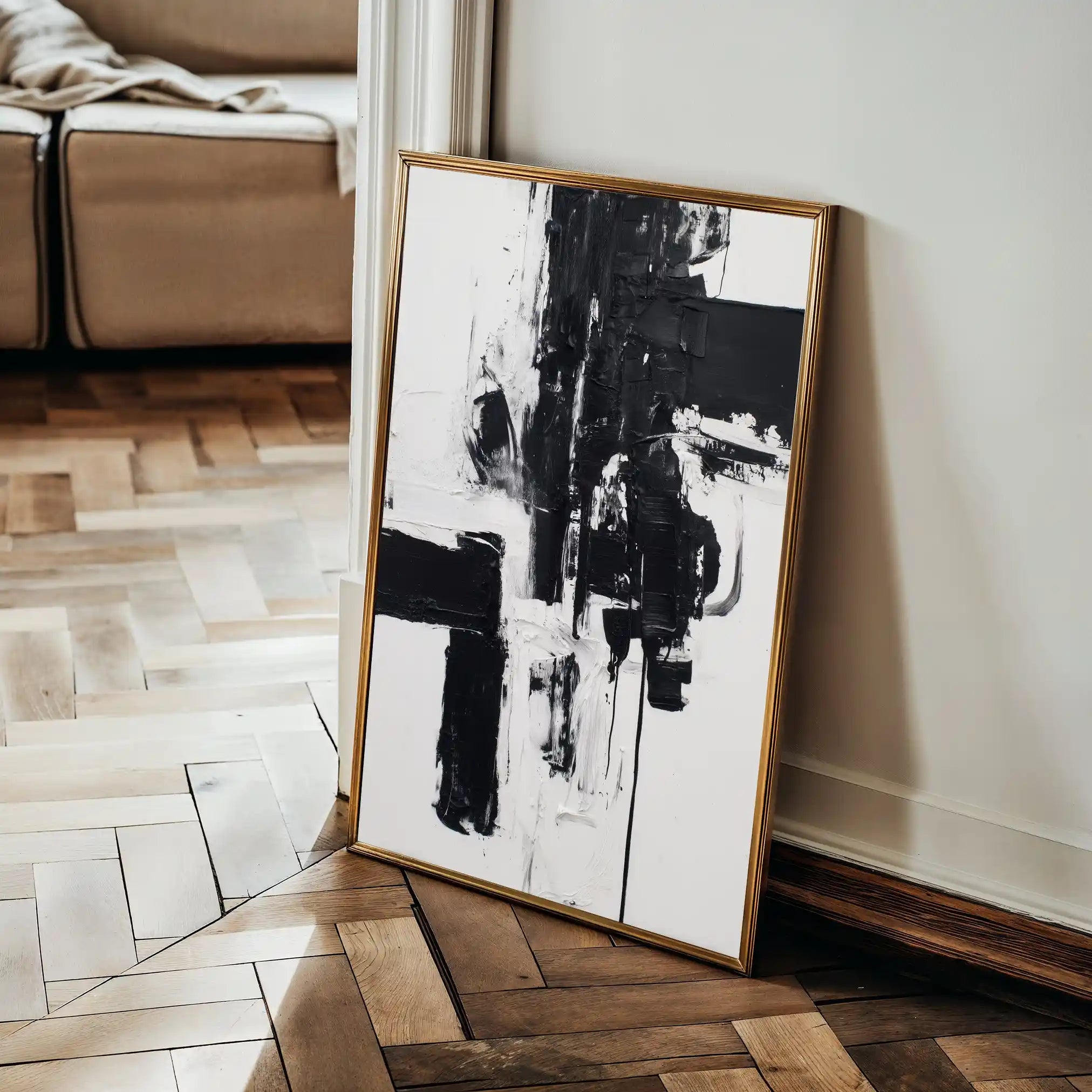 Abstract 1864 Canvas Art 60 x 40 cm / Stretched on hidden frame