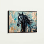 Horses 187 Canvas Art 90 x 60 cm / Stretched on hidden frame