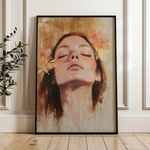 Portrait 187 Canvas Art 90 x 60 cm / Stretched on hidden frame