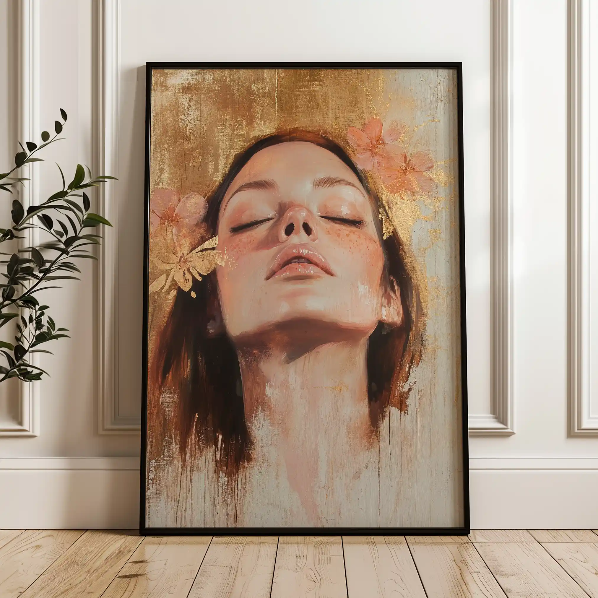 Portrait 187 Canvas Art 90 x 60 cm / Stretched on hidden frame