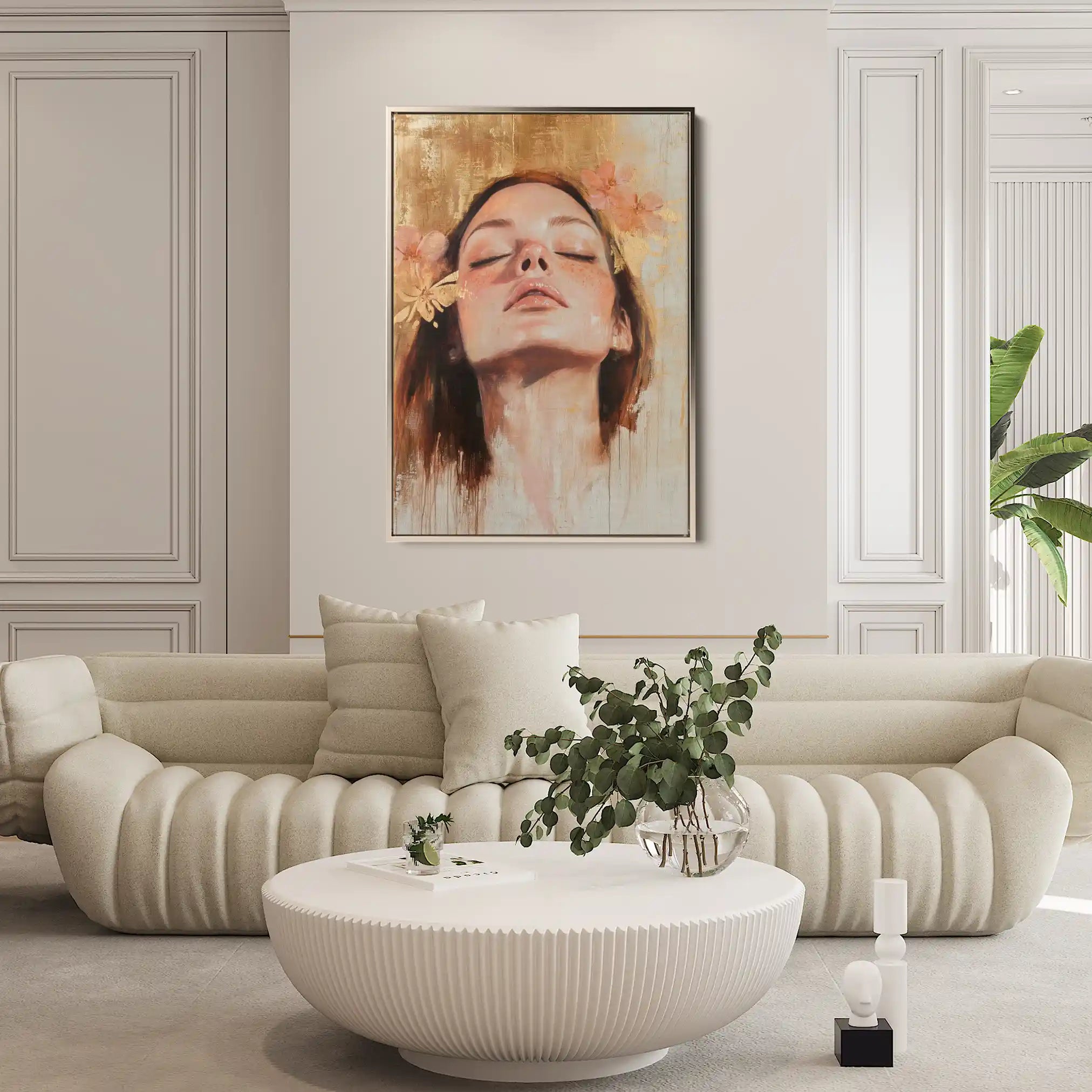 Portrait 187 Canvas Art 90 x 60 cm / Stretched on hidden frame